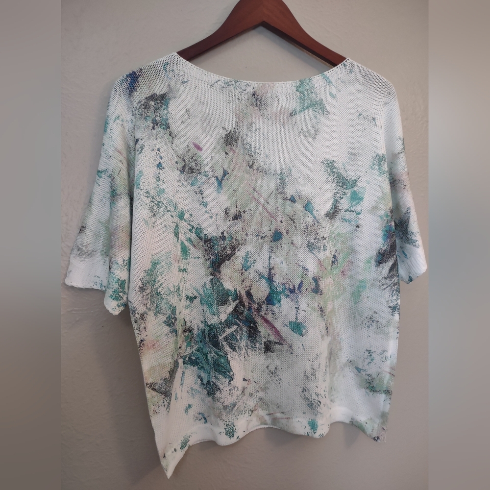 Made In Italy Luisa Ricci Abstract Knit Top - Picture 10 of 14